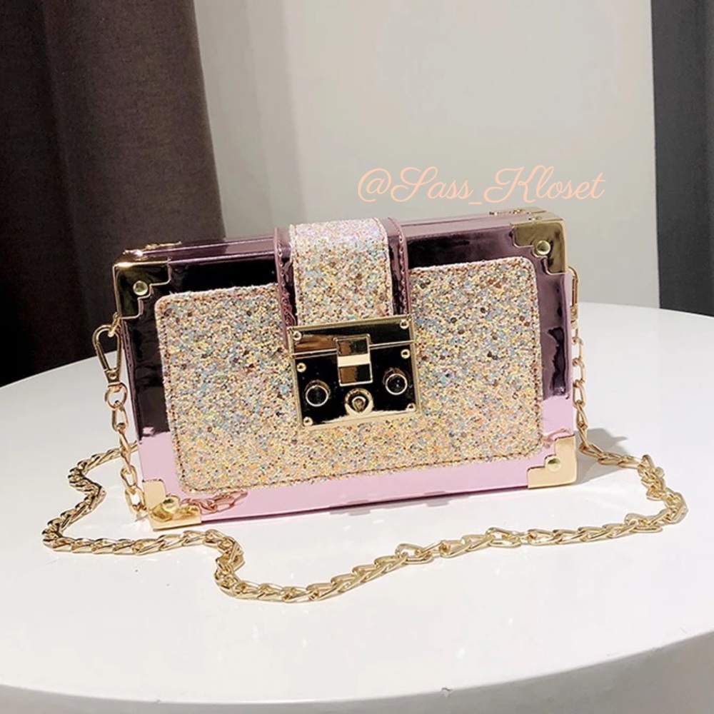 Pink 🌸Glitter ✨ Clutch/ Handbag
